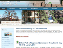 Tablet Screenshot of ci.chico.ca.us