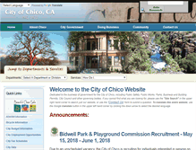 Tablet Screenshot of chico.ca.us